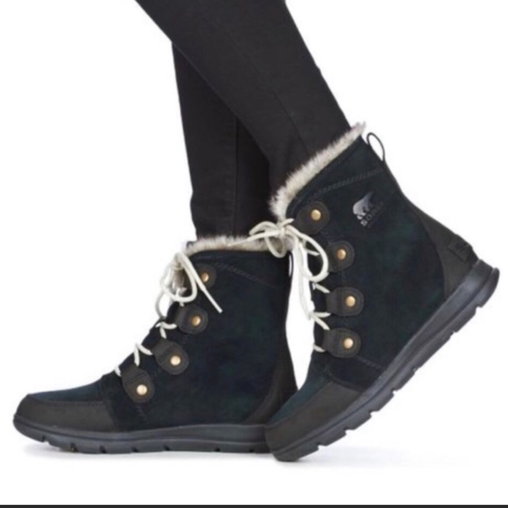 Sorel Explorer Joan Boot Black - Sz 10